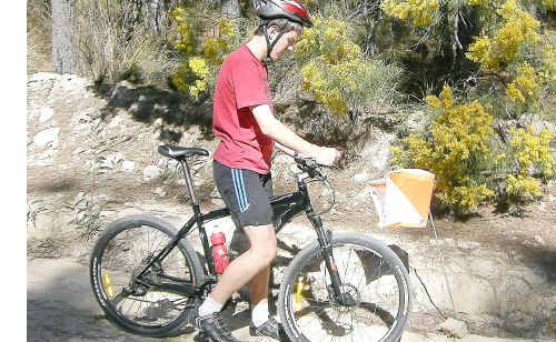 Michael Jamieson from Stanthorpe competing in a mountain bike event last year at the Passchendaele State Forest. Michael Jamieson from Stanthorpe competing in a mountain bike event last year at the Passchendaele State Forest.